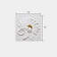 Art mural 3D en forme de fleur blanche 3D, 16 x 16