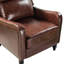 Fauteuil inclinable manuel en cuir véritable 29,5 po Amee-937709903