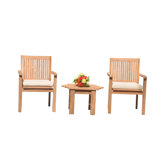 Leveb Outdoor 3 - Piece Teak Bistro Set