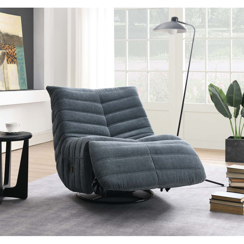Fauteuil inclinable et oscillant Talmon Shadow Chenille, Gris foncé