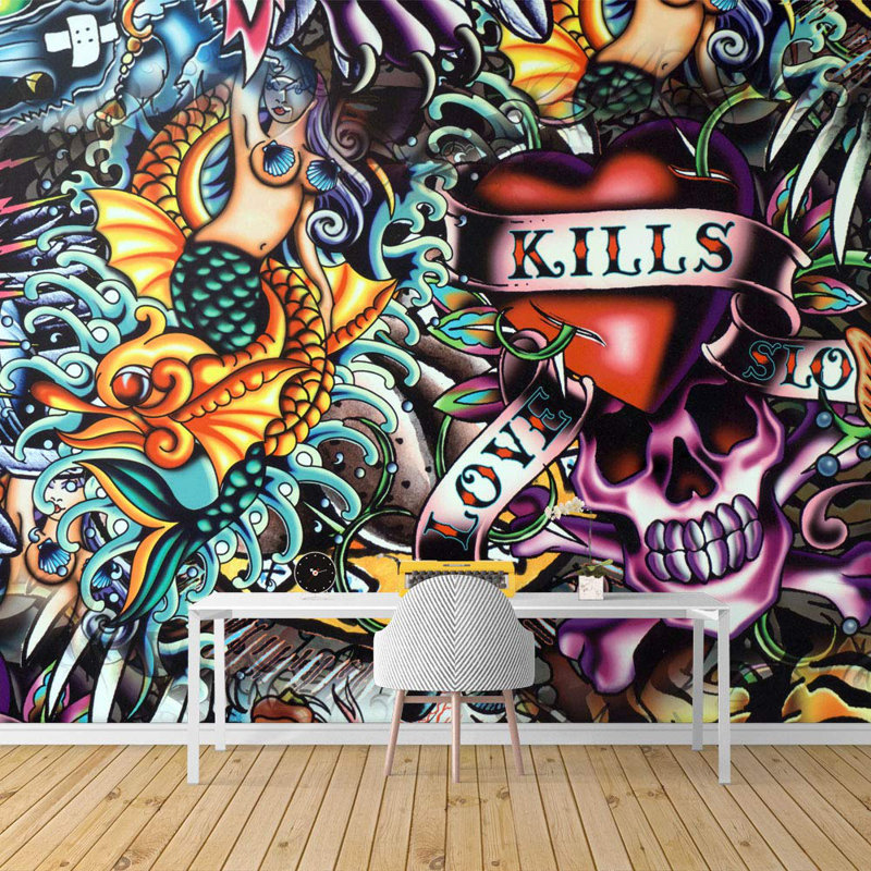 Peinture murale vibrante Graffi Street Paint Graffiti, L 66 po x l 96 po