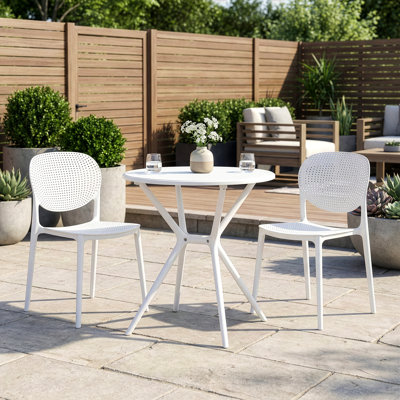 Konner Round with Plastic / Acrylic Base Dining Table