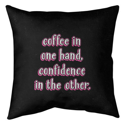  Coussin de plancher Coffee & Confidence