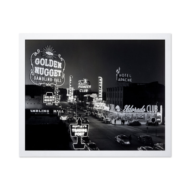 Pépite d'or de Las Vegas, Affiche, H 18 po x l 24 po, Encadrement blanc