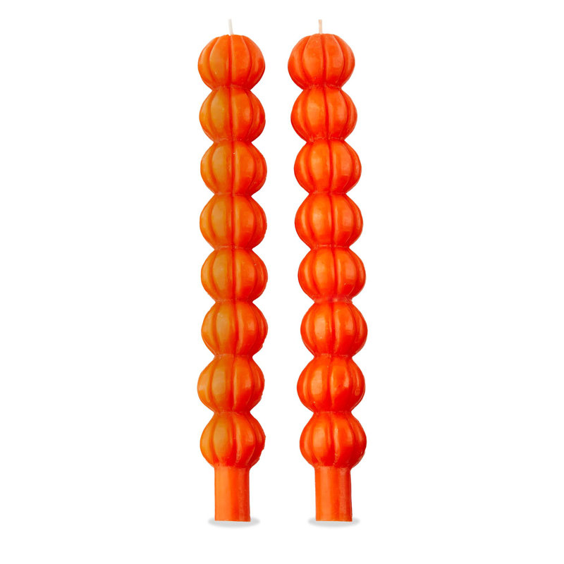  Pumpkin Tapers S/2