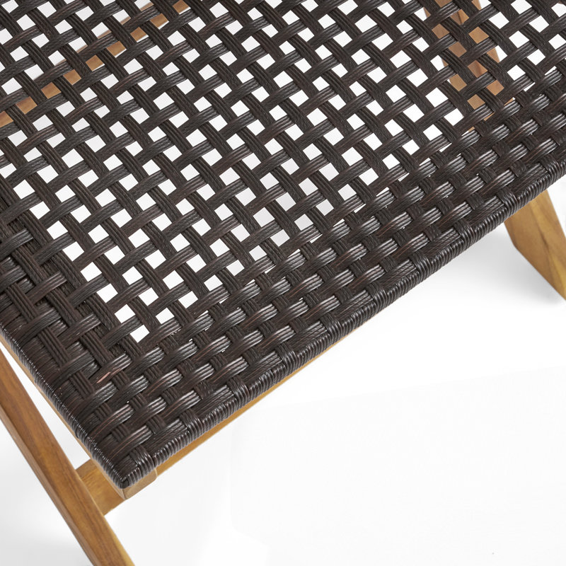 Ensemble de 2 chaises de bistro d'extérieur, Brun