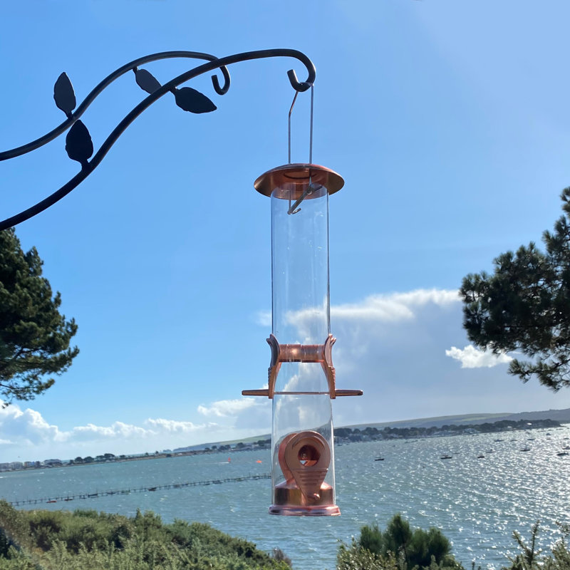 Etzel Metal Hanging Tube Bird Feeder