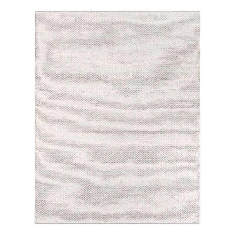 Yanellie Hand Loomed Wool Dhurrie Rug , Rectangle 7'10" x 10'