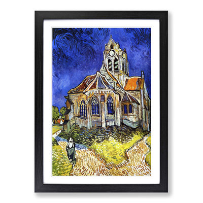 Church at Auvers by Vincent Van Gogh - Framed Print