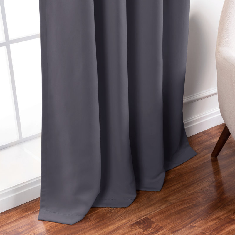 Paire de rideaux isolants avec œillets Adina Sevan, L 52 po x L 108 po, Pierre
