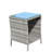 Outdoor Patio Furniture 1 Coffee Table With Clear Tempered Glass-1475254423