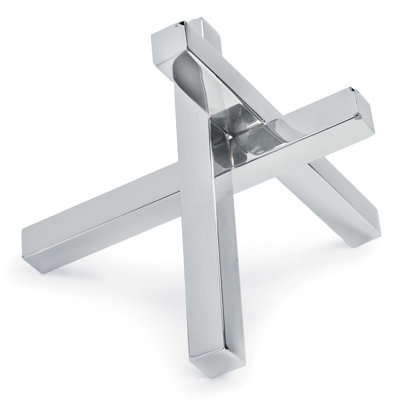 Sculpture entrecroisée (nickel poli)