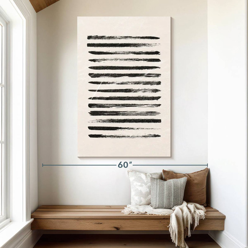 Avery Black Lines, 51" H x 34" W
