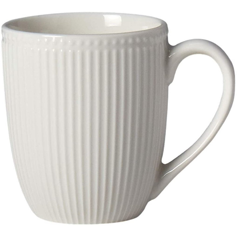 Embossed White Porcelain 16-Piece Dinnerware Set for 4