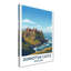 Dunnottar Castle, Scotland - Coastal Castle Travel Poster Celebrating Dramatic Cliffs. Giclee Print On Wrapped Canvas. Wall Art, Home Decor - Castles & Palaces, Scotland - Wrapped Canvas Print-286486100