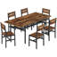 Ensemble de table de salle à manger pliable et extensible pour 6 personnes-1233045144-1233045149