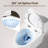 Compact Modern One Piece Toilet for Small Bathrooms, Elongated Skirted Toilet with Soft Close Seat, MAP 800 Powerful 1.28 GPF Flush