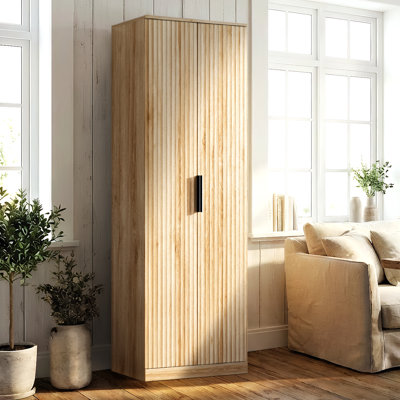 Oak Grille Sideboard 2-Door 6-Tier by Latitude Run