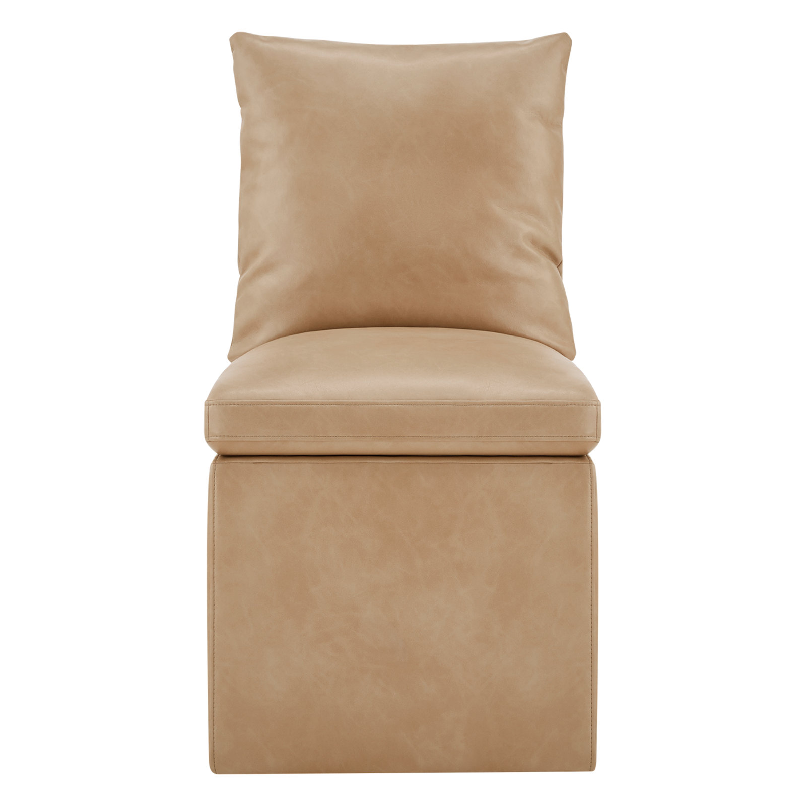 Alayaa Linen Side Chair, Copley Brown Performance