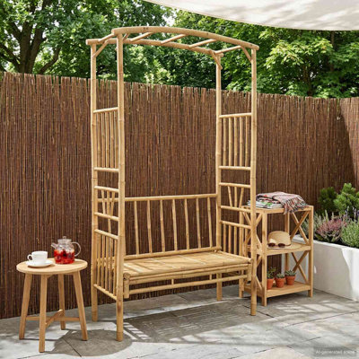 205cm H x 115cm W Bamboo Arched