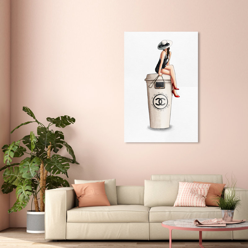 Sacs à main Cafe Au Lait Cambon, H 54 po x l 36 po, Toile tendue