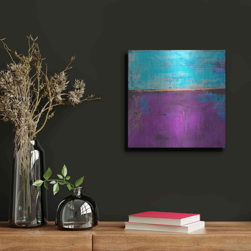 «Purple Velvet» par Erin Ashley, 17 Stories, art mural en métal, H 12 po x l 12 po