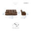 Canapé inclinable en cuir 86,5 po Mervela-2035838519