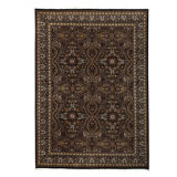 Wool Oriental Area Rug in Dark Green