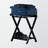 Montgomery Luggage Rack with Shelf in Black Finish, 24.71" H X 19.92" W X 13.89" D-109024399