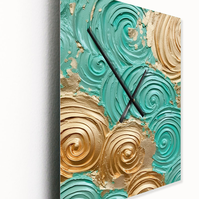 Horloge murale Teal, Très grand