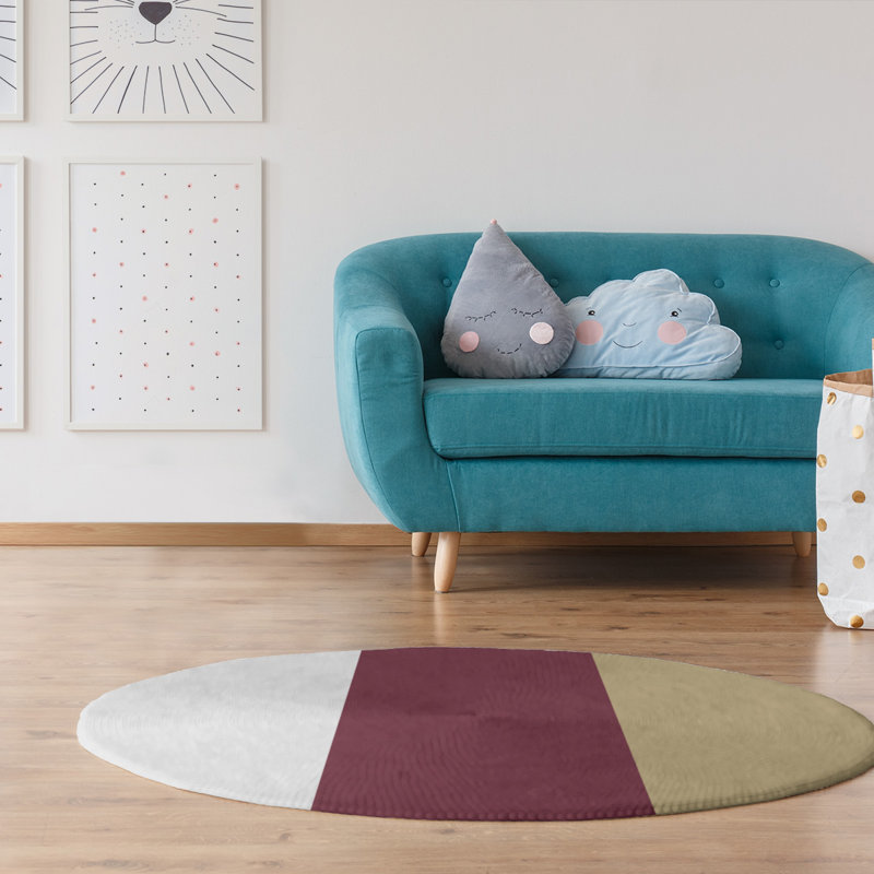 Chenille Indoor Rug, Round 5'