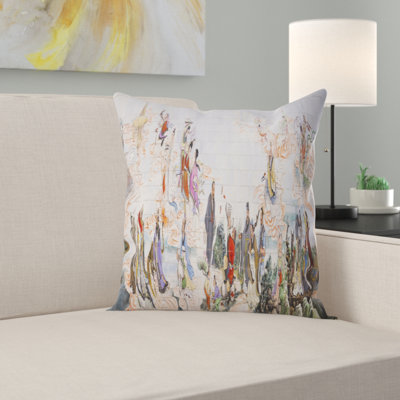 Immortals - Floral Printed Pillow