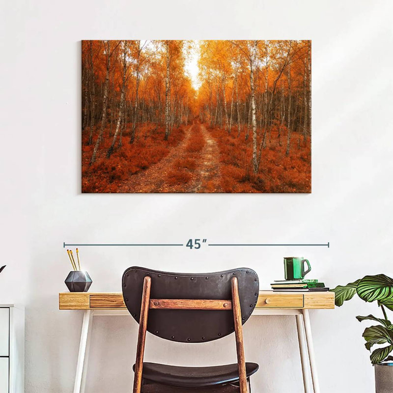 Alvord Golden Polish Birch Forest, 26" H x 39" W
