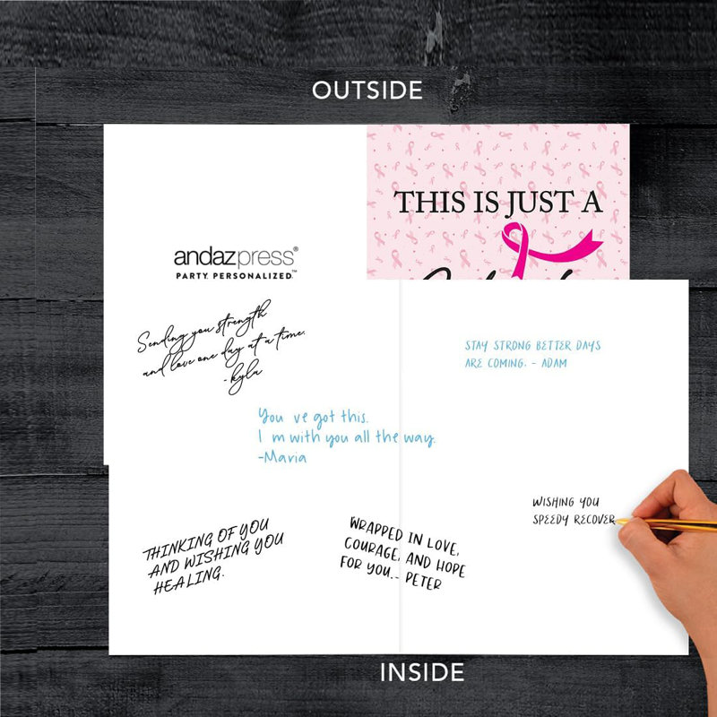 «Jumbo Funny Breast Cancer Card, This Is Just A Chapiter Encouragement Card»