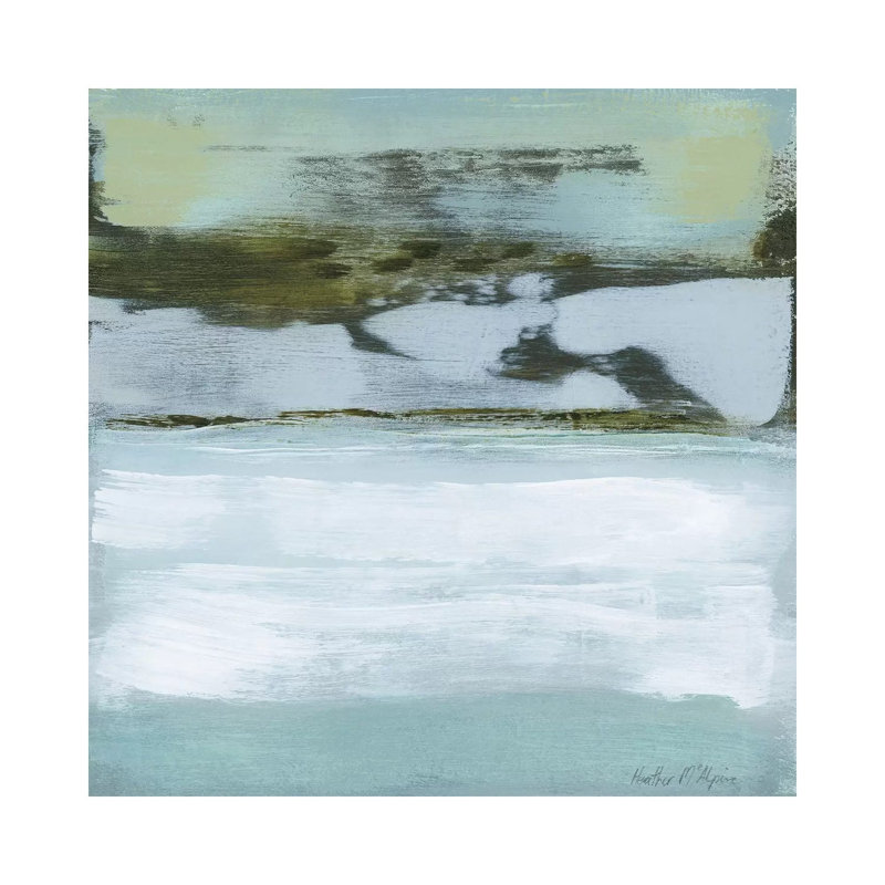 Ocean's Edge by Heather McAlpine - Wrapped Canvas Painting, 30.48 cm H x 30.48 cm W