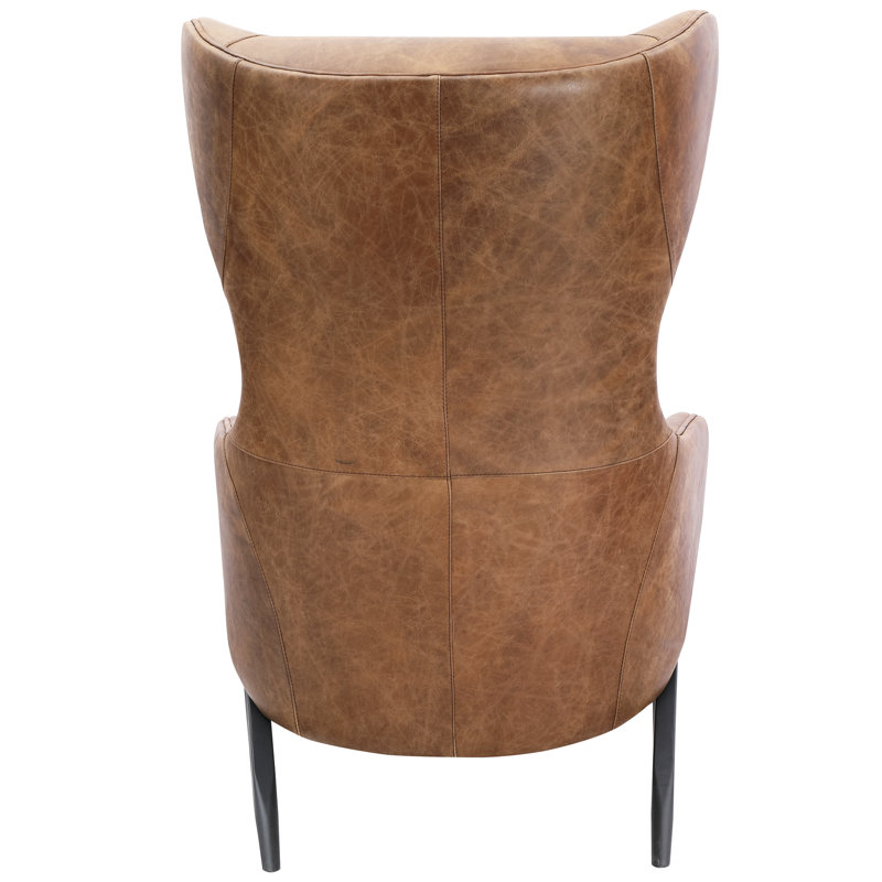 Amos Leather Accent Chair