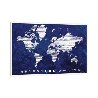 Adventure Awaits Map by Cindy Jacobs - Print on Canvas