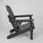 Folding HDPE Adirondack Chair with Cup Holder – Wood-Textured, All-Weather & Easy Storage for Patio-401280848