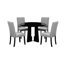 Table de salle à manger ronde pour 4 personnes, table de salle à manger de cuisine moderne, table de salle à manger ronde de 43 pouces pour le salon de la cuisine