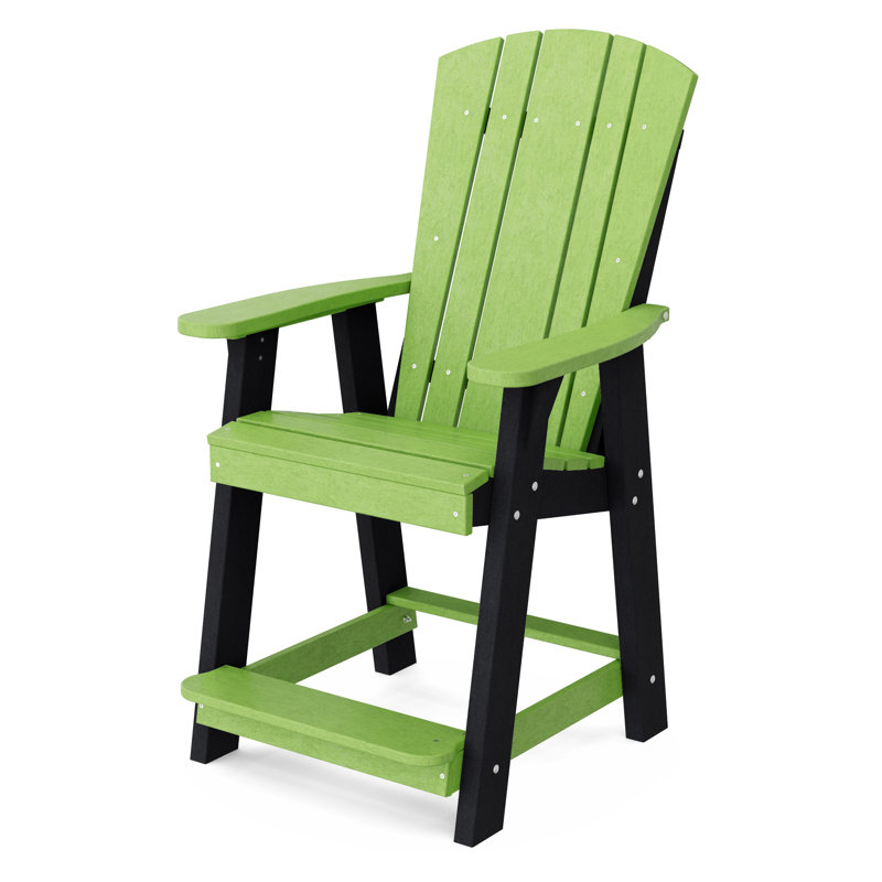 Ensemble de chaises de balcon avec table Heritage, Vert lime / Noir