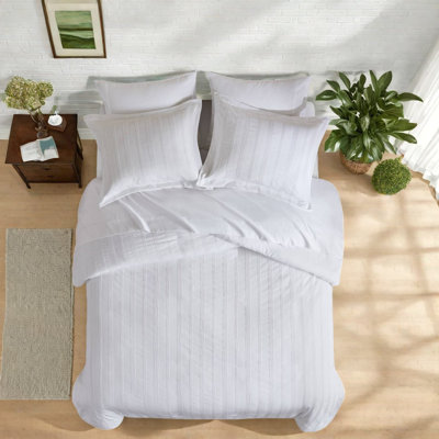 Ensembles de literie en polyester de qualité supérieure de qualité supérieure, confort rayé moderne pour la maison