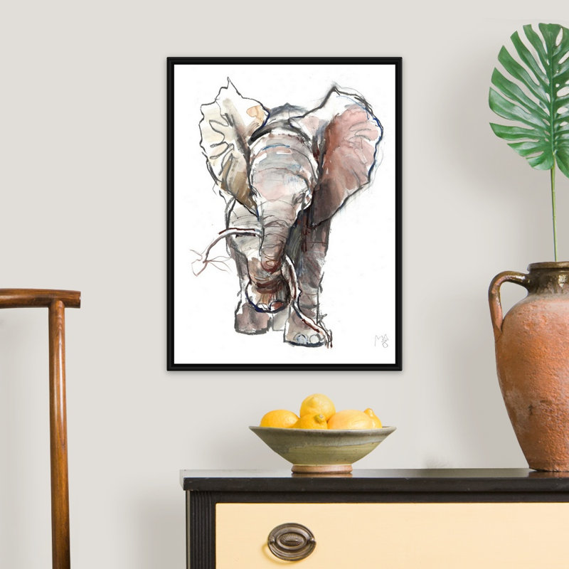 «Dumbo, 2018» par Mark Adlington, reproduction d'art sur toile, H 26 po x l 20 po x P 1,75 po, Cadre flottant noir