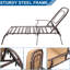 Chaise longue inclinable avec coussins Grigorijus