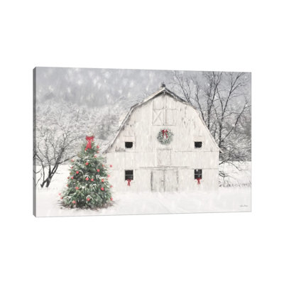 Christmas in the Country 1 Piece Wrapped Canvas Painting