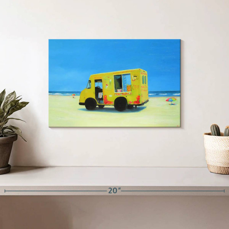 Camion à crème glacée Gillard, H 8 po x l 12 po