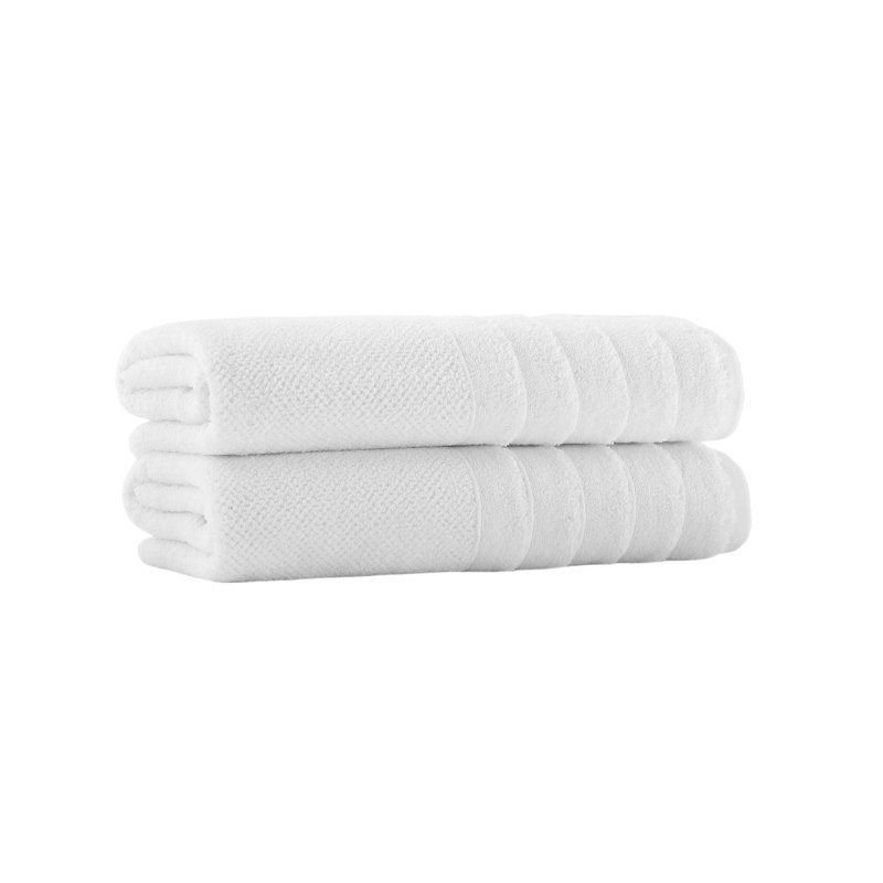 Ensemble de serviettes de bain 2 pièces, Blanc