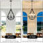 4-Light Modern Eades Diamond Shape Dining Room Pendant Light Fixture For Foyer Kitchen Island Entryway Staircase-489908950