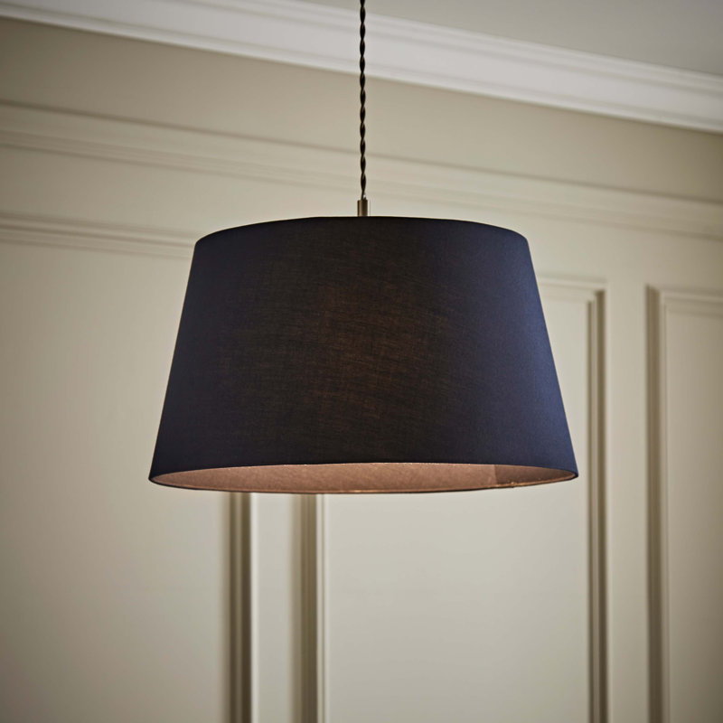 Syaira Cotton Cone Lamp Shade ( Slip-On ), Blue, 26cm H x 46cm W x 46cm D