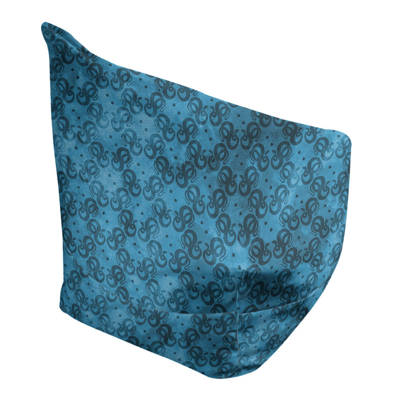 Sac de pois Leffel, H 27 po x L 30 po x P 25 po, Housse de pouf, Bleu poudre/bleu acier