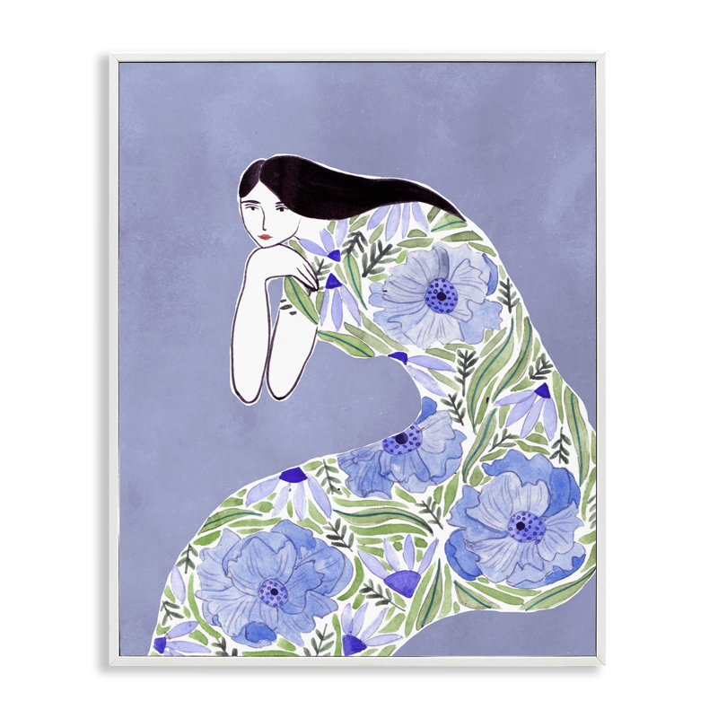  Art floral, estampe numérique encadrée par Melissa Wang, H 30 po x l 24 po, Estampe numérique encadrée blanc bord de mer